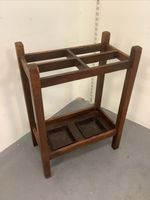 Arts and Crafts Oak Hall Stand, Umbrella Stand, 