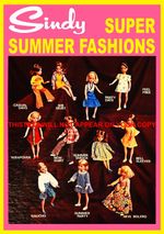 VINTAGE 1960`s SINDY DOLL SUPER SUMMER FASHIONS BRAND NEW A4 SHOP ADVERT,POSTER