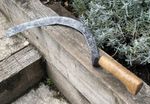 Vintage Garden FUSSELL MELLS 2 Sickle Billhook Slasher Grass Reap Hook Old Tool