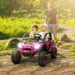 2 Seater 24V 7AH Electric Car for Kids Ride on Truck w/ Remote, 3 Speeds, Pink