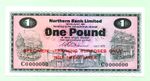 1970 NORTHERN BANK LIMITED GENUINE SPECIMEN £1 BANKNOTE (HS-320)