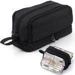 Pencil Case for Girls Boys Large Pencil Cases Big Capacity with 3 Compartments