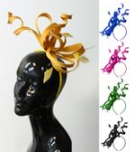 Large Swirl Loop Sinamay Headband Fascinator Weddings Ascot Hatinator Races