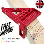 Angle Ruler Measuring Tool Square Protractor Woodworking Miter Triangle Ruler