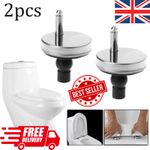 2x Universal Toilet Seat Fixings Quick Release Top Mount Hinges Fittings Kit