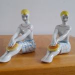 SALE, PAIR of rare Baranivka figurines. Made in Ukraine