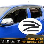 Stick On Wind Deflector Rain Guard for Toyota Hilux 2005-2015 MK6 MK7 Double Cab