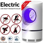 Electric USB Insect Mosquito Killer Bug Zapper Fly-Pest Catcher Trap LED Lamp UK