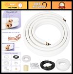 13Ft Mini Split Line Set 1/4" & 3/8" Copper Tubing Pipe for AC Installation