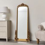 This Large Tall Arch Antique Gold Ornate Mirror - 150cm x 60cm