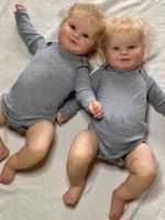 Reborn Baby Doll Maddie With Blond Hair 20inch Handmade Soft Vinyl Bebe Reborn