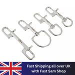 Bolt Snaps Scuba Diving 316 Marine Grade Silver Stainless Steel Swivel Hook Clip