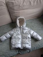 DKNY Silver Padded Coat 18months Excellent Condition