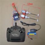 RC Model Boat Kits Shaft+Bushing+Motor+Propeller+Controller+Receiver Kit 125mm