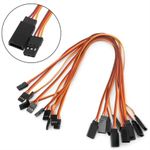 10Pcs JR Wire Connector Servo Extension Lead RC Wire Cable Male to Female