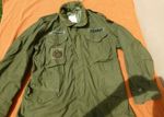 GENUINE 1973 US ARMY M65 OLIVE DRAB COMBAT FIELD JACKET SIZE MEDIUM. vietnam