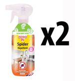 Zero In Spider & Cobweb Repellent Spray 500ml Fresh Mint Ready To Use 2 Pack
