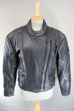 CLASSIC LAMBA BLACK LEATHER BIKER JACKET: SIZE 14/34 -36 INCH CHEST