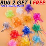 LARGE 50mm PREMIUM GIFT PULL BOW WEDDING CAR BIRTHDAY FLOWER HAMPER BOWS UK