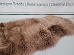 John Lewis New Zealand Double Sheepskin Rug Wood Rose 170x50cm RRP £75