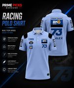 Moto GP Gresini Racing Fan Top Alex Marquez BK8 Polo Shirt Quick Drying Dri-Fit