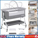 Baby Co-Sleeping Bedside Crib - Safe Bassinet with Storage Bag, Easy Install‌