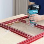 Juice Groove Router Jig Adjustable Cutting Board Template Metric/Imperial Scale
