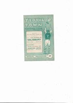 1957/58 Yeovil Town v Salisbury Western League Football Programme