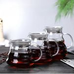 600ml 800ml Heat Resistant Glass Coffee Pot Pour Over Cloud Drip Kettle V Spout