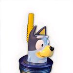 Bluey drinking cup with lid & straw 350ml - Stor