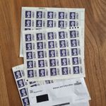 93 1st Class Royal Mail new and Unused Stamps with Barcode