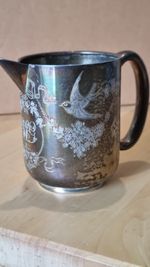 Edwardian Aesthetic Movement Silver Hallmarked Chester Christening Jug 1909