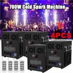 Cold Spark Machine 700W Stage Effect DMX Firework Machine Wedding With Remote