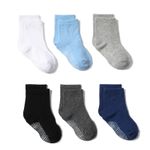 6 Pairs Baby Non Slip Toddler Socks Anti Skid Cotton Infants Newborn Boys Girls