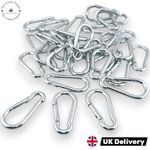 Carabiner Clip Snap Hook Spring Loaded Steel Karabiner Carabina Locking clip