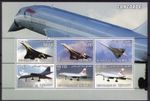 Djibouti 2004 CONCORDE HISTORY Sheet (6) Perforated MNH