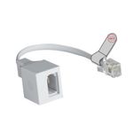 Telephone Adapter RJ11 Plug to BT Socket Male / Female Modem 4 WIRE Stub Lead