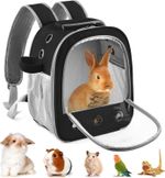 Guinea Pig Carrier Backpack - Rabbit Travel Bag Medium Green PC Oxford