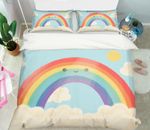 3D Cartoon Rainbow ZHUB656 Bed Pillowcases Quilt Duvet Cover Queen King Zoe
