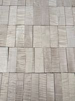 CURLY FLAME MAPLE knife scales / carving blank 150 x 38-60 x 22-23mm