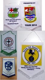 Pennant Personalised Design Sport Club 15cm/25cm/30cm Any Football Printed Fc