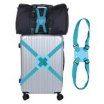 Adjustable Luggage Straps, Suitcase Elastic Strap Bag Bungee, 39-78 Inch & Blue