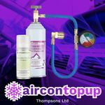 Car AC Aircon R1234yf Air Con Conditioning Top Up Regas DIY Gas Kit+ Sanitiser