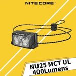 NiteCore NU25 MCT UL 400 Lumens Rechargeable Headlamp Headlight Bulit-in 700mAH