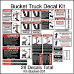 Bucket Truck Safety Sticker Kit