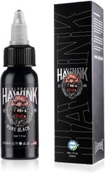 HAWINK Black Tattoo Ink Professional Pure Black Tattoo Supply 1Oz (30Ml) for Lin