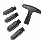 1 Set T Handle Tobacco Smoking Pipe Reamer Tool Stainless Steel Pipe Cleaners