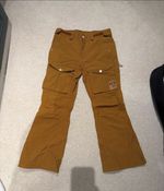 Colour Wear CLWR Snowboard Ski Trousers Men Women Large Mustard Orange