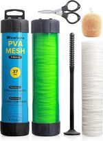 5M Pva Mesh Kit with Scissors 18mm 25mm 37mm 44mm Pva Wide Mesh Carp Fishing