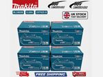 4x Genuine Makita 6ah 18v Power Tool Battery BL1860B 18V Li-lon Battery-black